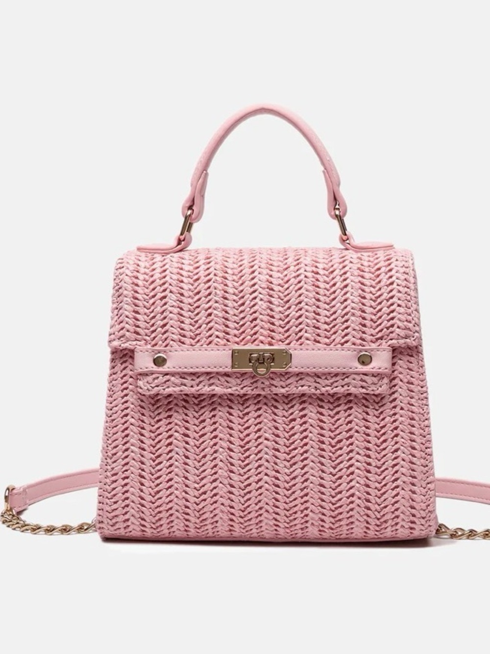 LIKE DREAMS Neo Pastel Straw Crossbody